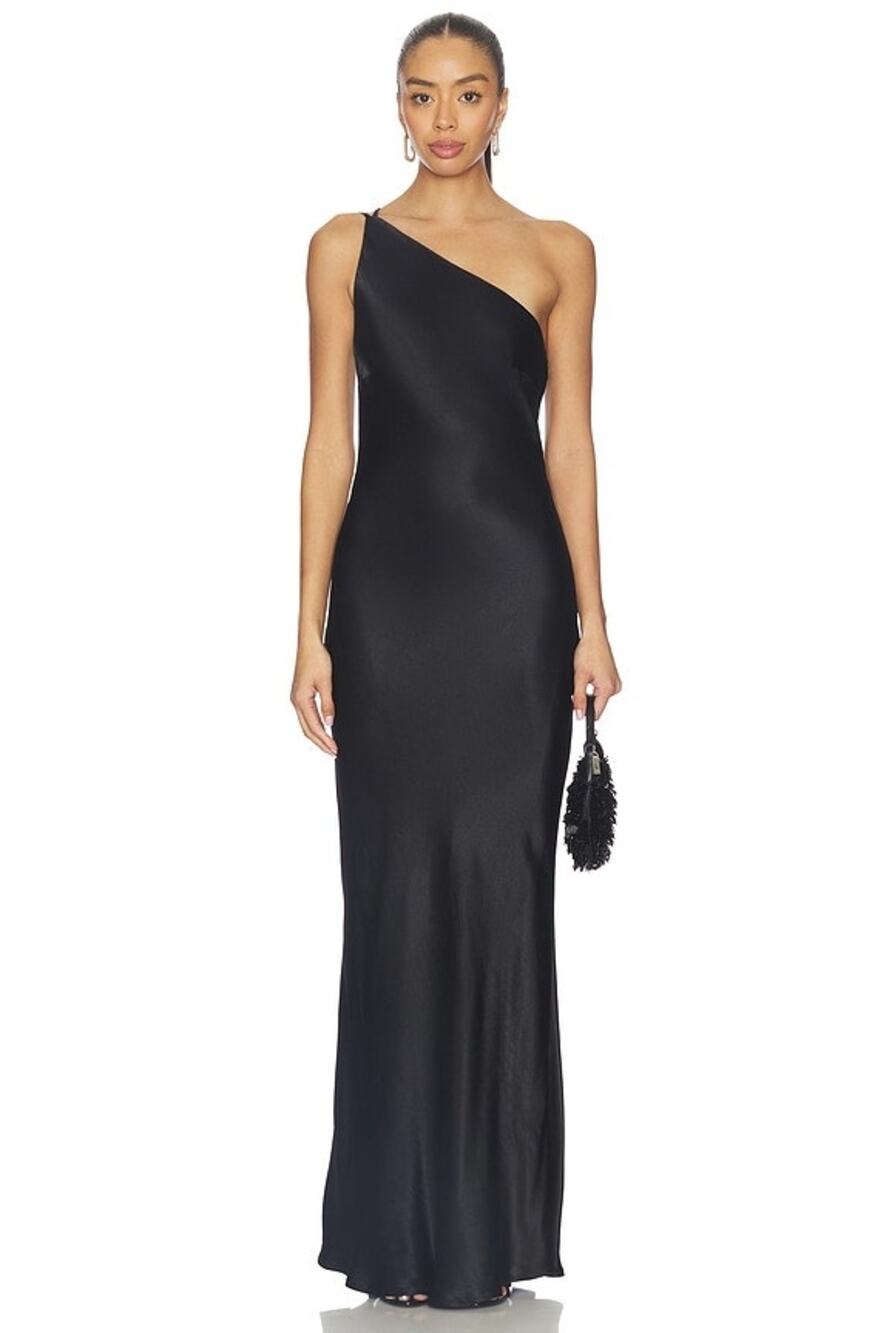SNDYS Aubrey Cowl Back Maxi Dress Sleeveless Black Women's Size XS NWT